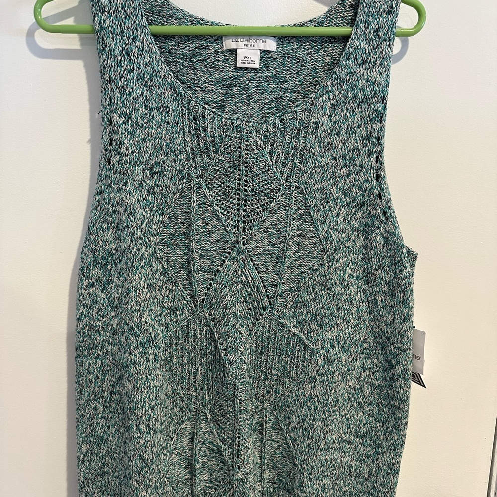 Liz Claiborne Sweater Tank, Petites, PXL, NWT